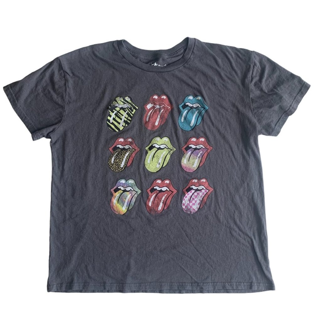The Rolling Stones Gray Graphic Band T-Shirt Tee - XL